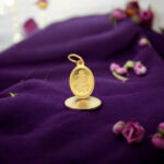 3.5 Grams Pure Silver Ganesha Oval Pendant With Chain