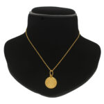 3.5 Grams Pure Silver Ganesha Round Pendant With Chain