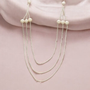 3 String Lavish 925 Silver Necklace