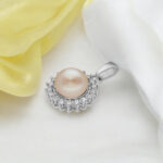 92.5 Silver Square Designer Pearl Pendant