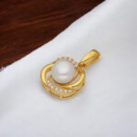 925 Silver Jagrati Designer Pearl Pendant