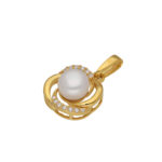 925 Silver Jagrati Designer Pearl Pendant