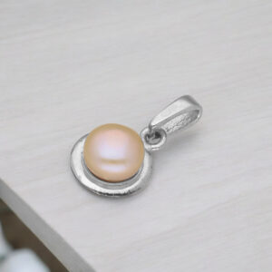 92.5 Silver Jagvi Simple Pearl Pendant