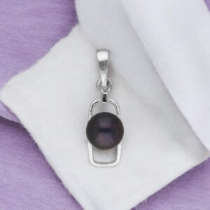 92.5 Sterling Silver Qushi Light Weight Pearl Pendant