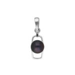 92.5 Sterling Silver Qushi Light Weight Pearl Pendant