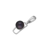 92.5 Sterling Silver Qushi Light Weight Pearl Pendant