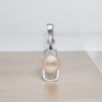 92.5 Sterling Silver Quasar Designer Pearl Pendant