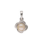 92.5 Sterling Silver Ekani Simple Pearl Pendant