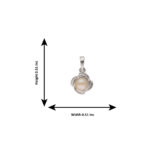 92.5 Sterling Silver Ekani Simple Pearl Pendant