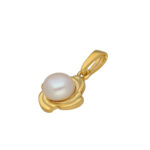 92.5 Sterling Silver Trendy Simple Pearl Pendant