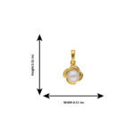 92.5 Sterling Silver Trendy Simple Pearl Pendant