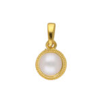 92.5 Sterling Silver Tara Light Weight Pearl Pendant