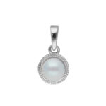 92.5 Sterling Silver Ubika Designer Pearl Pendant