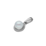 92.5 Sterling Silver Ubika Designer Pearl Pendant