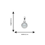 92.5 Sterling Silver Ubika Designer Pearl Pendant