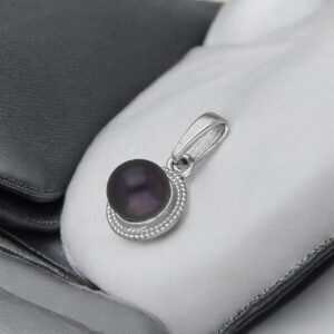 92.5 Sterling Silver Ira Simple Pearl Pendant