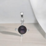 92.5 Sterling Silver Lopa Designer Pearl Pendant