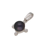 92.5 Sterling Silver Lopa Designer Pearl Pendant