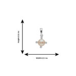 92.5 Sterling Silver Jhanvi Designer Pearl Pendant