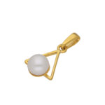 92.5 Sterling Silver Jagrati Simple Pearl Pendant