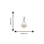 92.5 Sterling Silver Lekha Light Weight Pearl Pendant