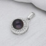 92.5 Sterling Silver Veda Simple Pearl Pendant