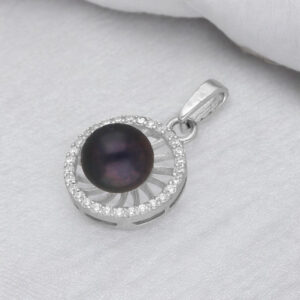 92.5 Sterling Silver Veda Simple Pearl Pendant