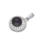 92.5 Sterling Silver Veda Simple Pearl Pendant