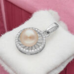 92.5 Sterling Silver Bishakha Designer Pearl Pendant