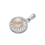 92.5 Sterling Silver Bishakha Designer Pearl Pendant