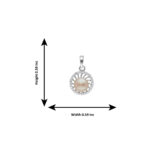 92.5 Sterling Silver Bishakha Designer Pearl Pendant