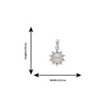 92.5 Sterling Silver Shreya Simple Pearl Pendant
