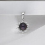 92.5 Sterling Silver Falguni Designer Pearl Pendant