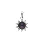 92.5 Sterling Silver Falguni Designer Pearl Pendant