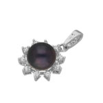 92.5 Sterling Silver Falguni Designer Pearl Pendant