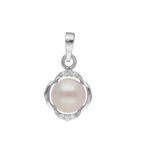 92.5 Sterling Silver Jagrati Light Weight Pearl Pendant