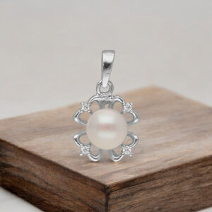 92.5 Sterling Silver Udyati Simple Pearl Pendant