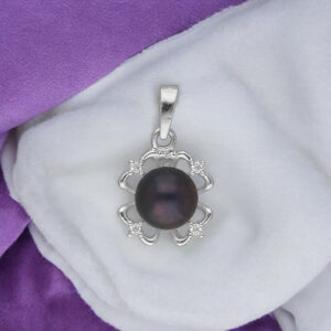 92.5 Sterling Silver Ishika Simple Pearl Pendant