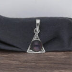 92.5 Sterling Silver Rachana Simple Pearl Pendant