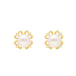 925 Floral Silver Stud Earrings