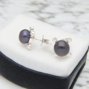 Ganga 925 Silver Stud Earrings