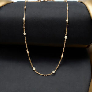 Rumi 18Kt Rose Gold Chic & Fancy Pearl Chain