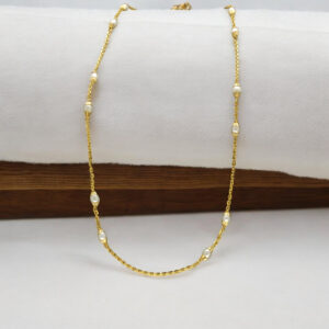 Hana 18Kt Gold Pearl Chain
