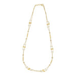 22Kt Gold Sparkly Pearl Chain