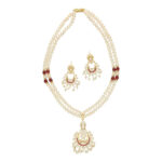 Ishir Glowing Pearl Necklace Set