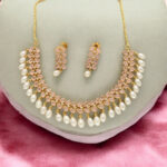 Seraphic Sparkle Pearl Necklace Set
