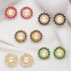 Rhea Pearl Earrings Pack 5