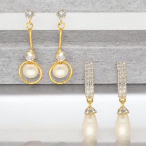 Vyom Pearl Earrings Pack 2