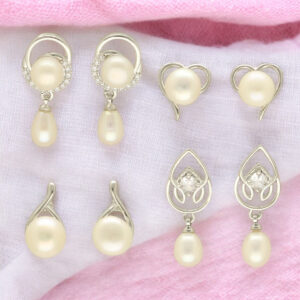 Girik Pearl Earrings Pack 4