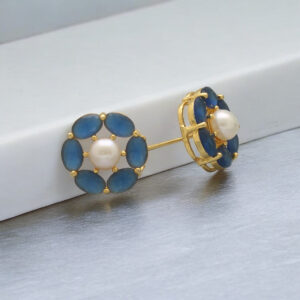 Henna Pearl Earrings